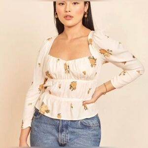 Reformation Plath Top, Constance. Size Medium